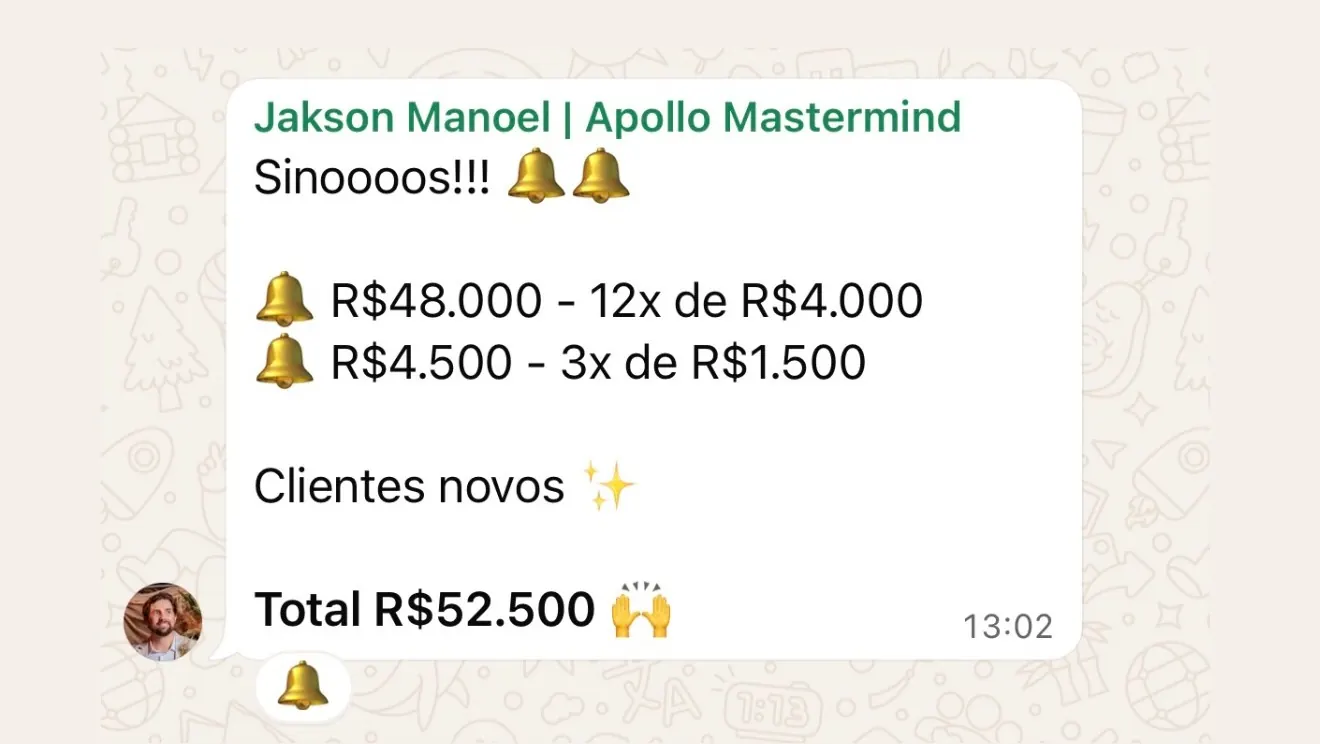 Contrato fechado por Jakson Manoel